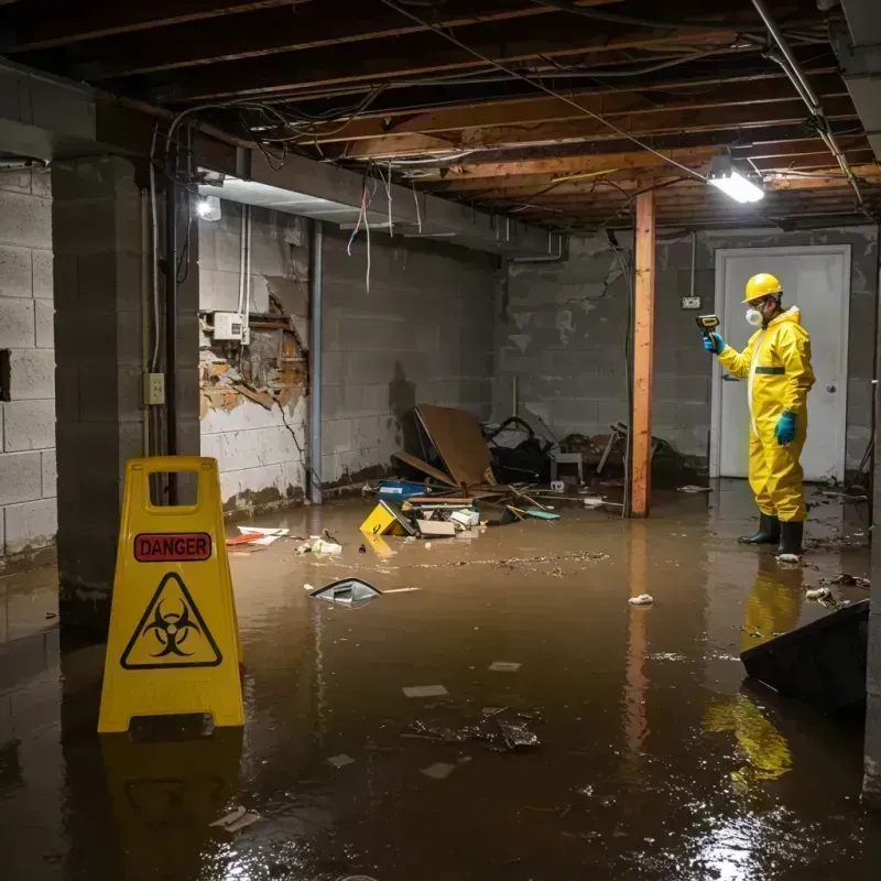 Flooded Basement Electrical Hazard in Holly Hills, CO Property